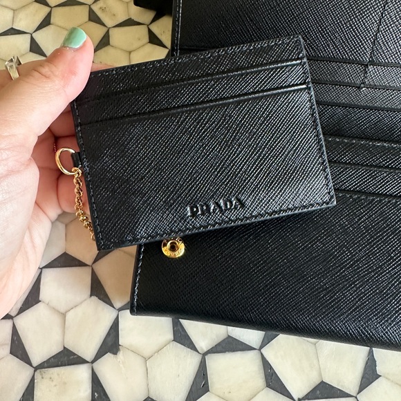 Large Prada Saffiano Wallet - Black - Picture 9 of 16